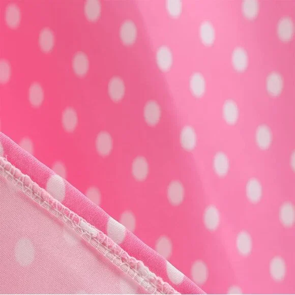 Vintage 50s Rockabilly Swing Dress Polka Dots Floral Halter A-Line - Picture 6 of 6